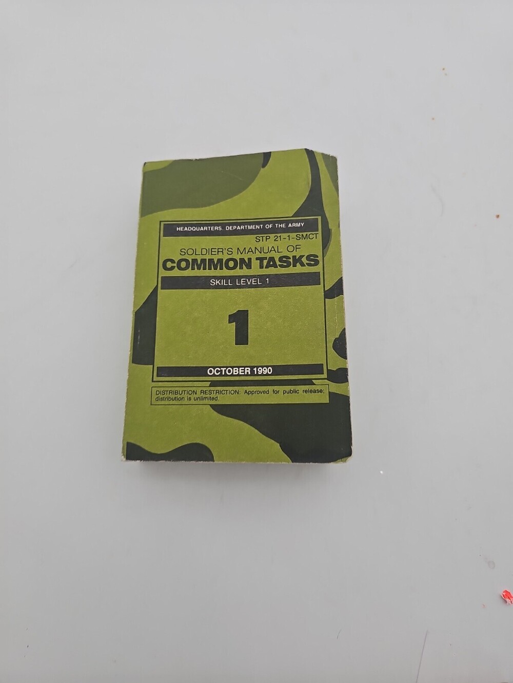 Soldier's Manual of Common Tasks, Skill Level 1, 1990 Pocket Paperback